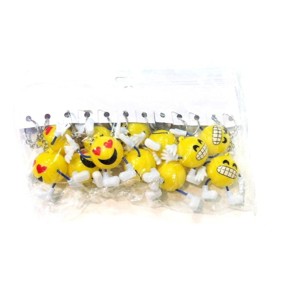 Toptan Plastik Emoji Anahtarlık Promosyon