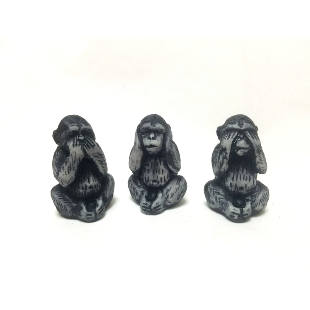 Toptan Polyester 3 lü Maymun Biblo