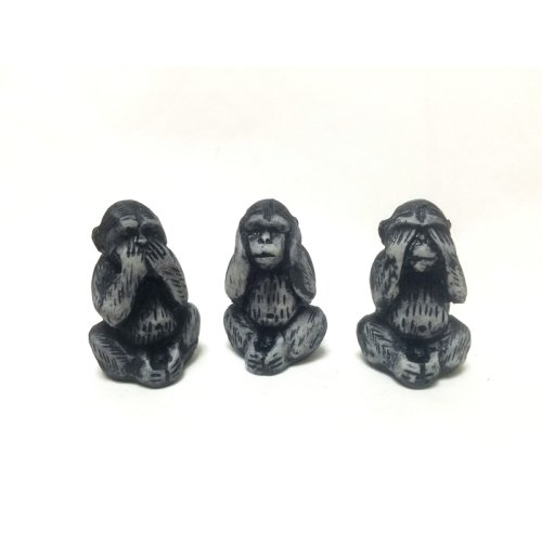 Toptan Polyester 3 lü Maymun Biblo