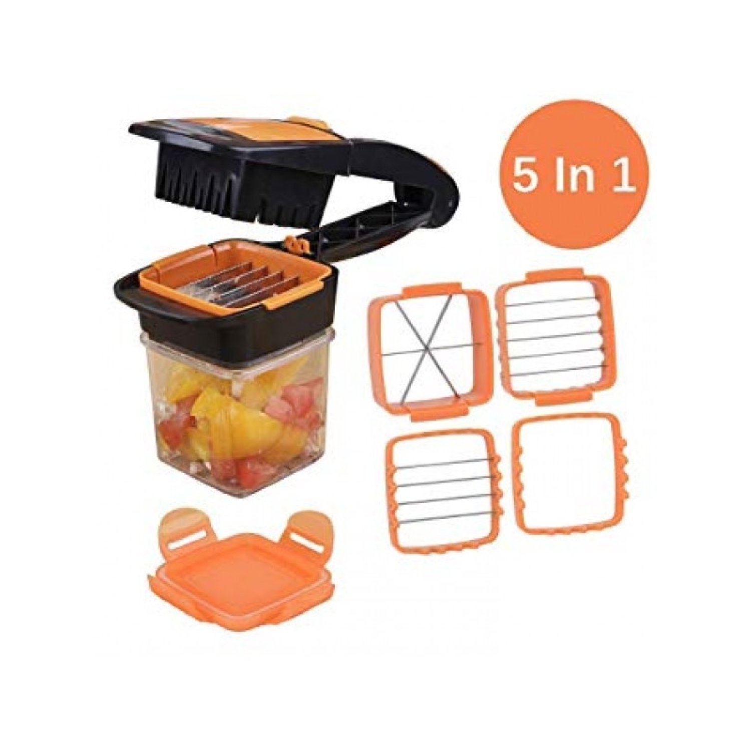 Toptan  Pratik Doğratıcı Set 5 Başlıklı