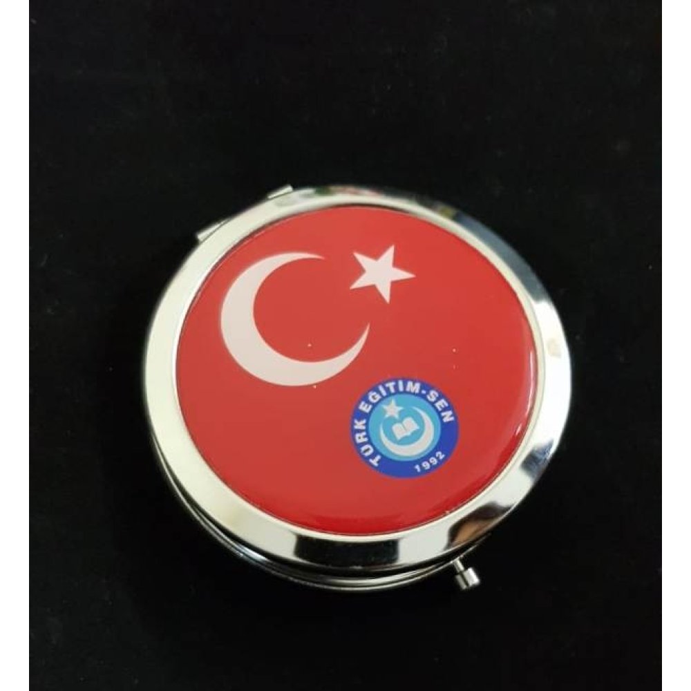 Toptan Promosyon Boş Çelik Cep Aynası
