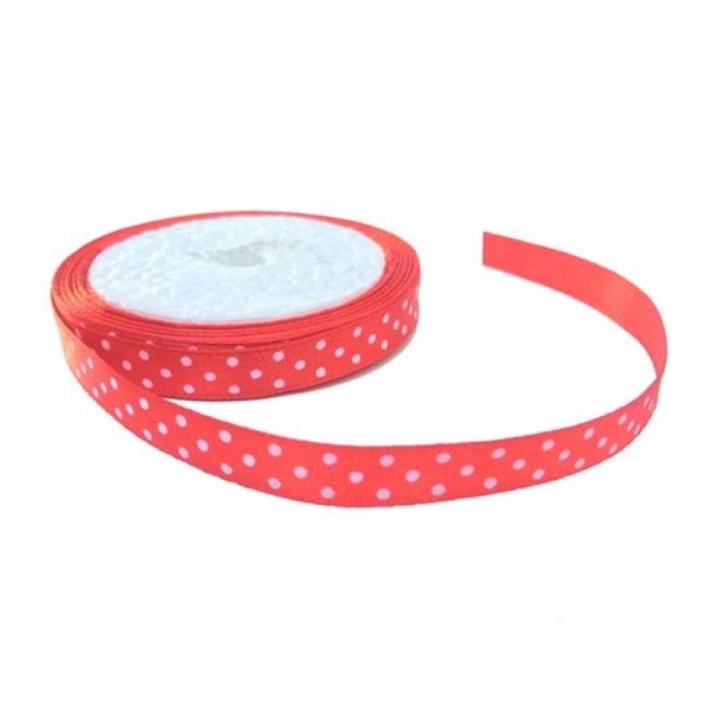 Toptan Puantiyeli Saten Kurdele 1 cm