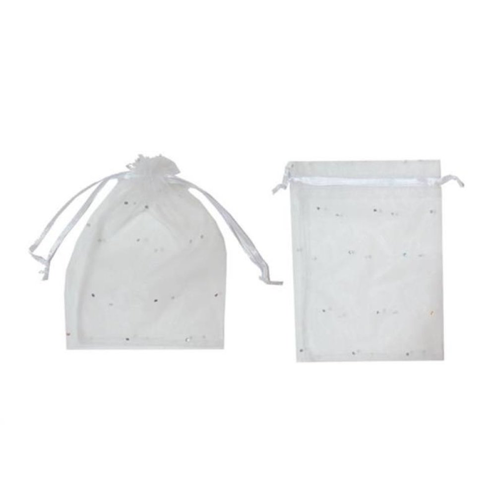 Toptan Pullu Organze Tül Kırmızı Kına ve Çerez Kesesi 9x12 cm 50 adet