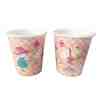 Toptan Puset Desenli Karton Bardak 8 adet