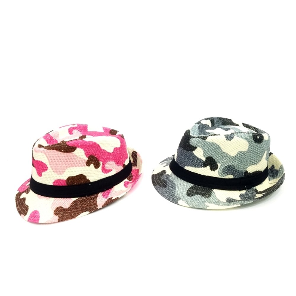 Toptan Renkli Askeri Kamuflaj Çocuk Şapkaları