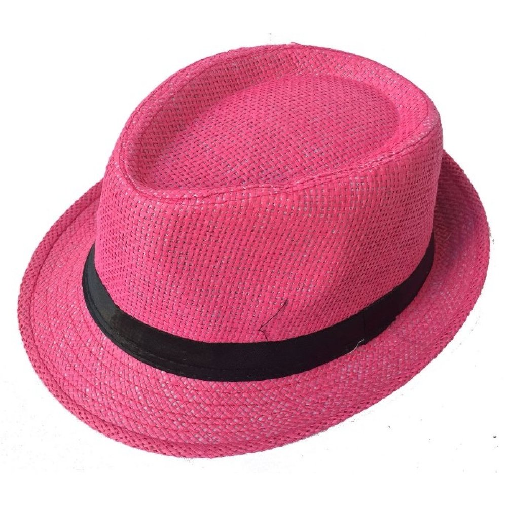 Toptan Renkli Hasır Fötr Şapka 12 renk