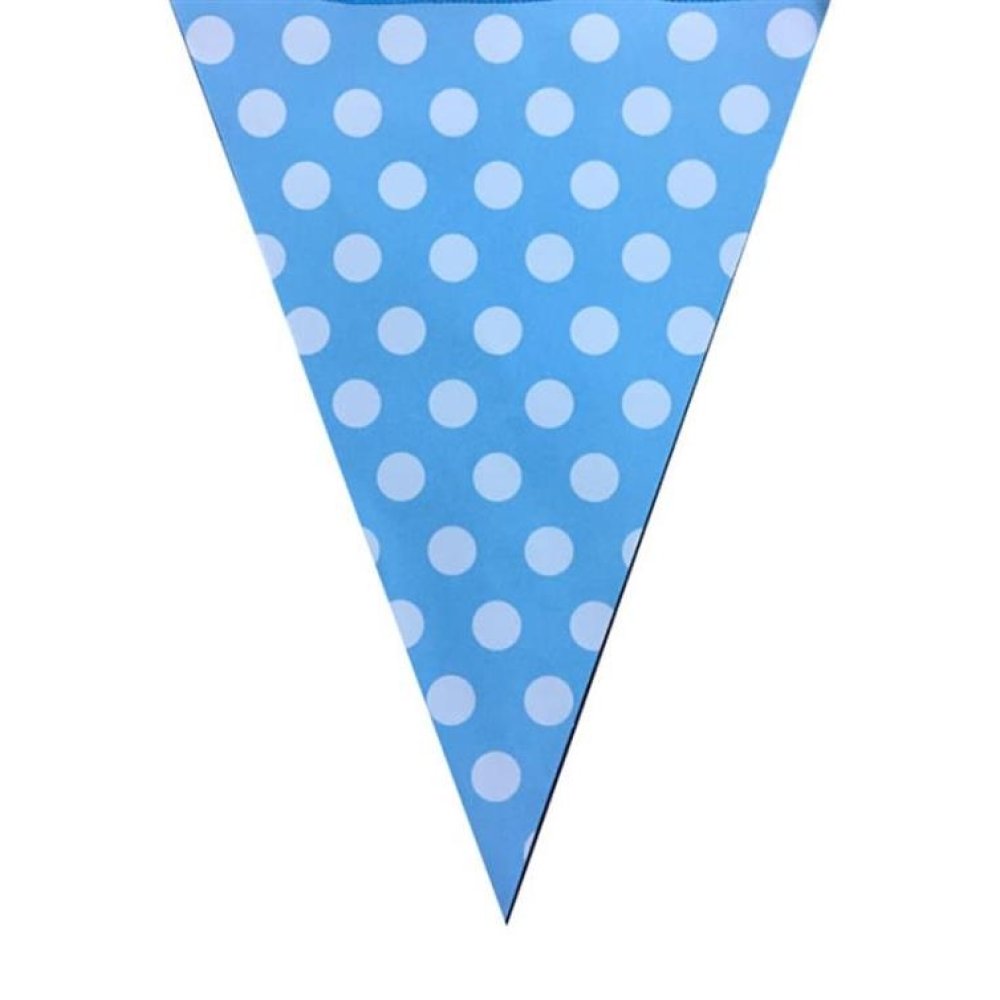 Toptan Renkli Puantiyeli Bayrak Flama Süsleri