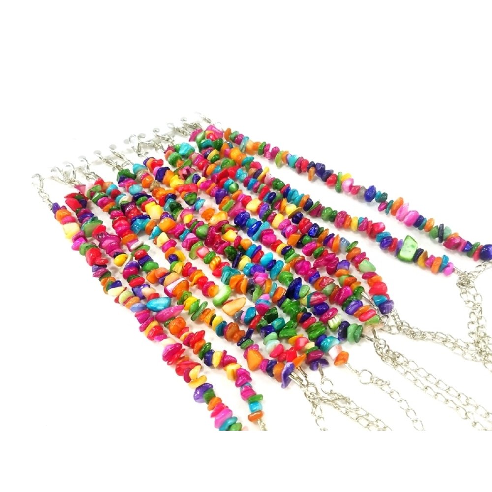 Toptan Renkli Sedef Taşı Bileklik