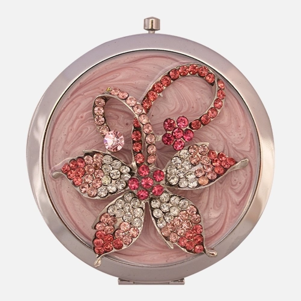 Toptan Renkli Taşlı Küçük Makyaj Aynası