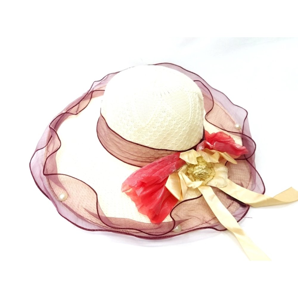 Toptan Saten Kurdela Aksesuarlı Yazlık Bayan Şapka Çeşitleri