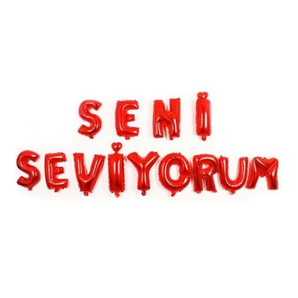 Toptan Seni Seviyorum Folyo Balon 16 İnç