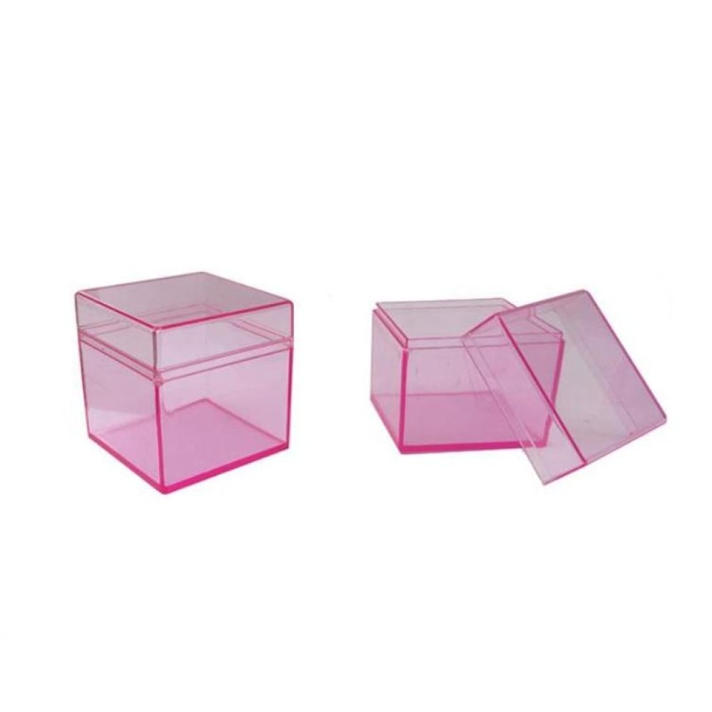 Toptan Sert Plastik Kare Şeffaf Kutu