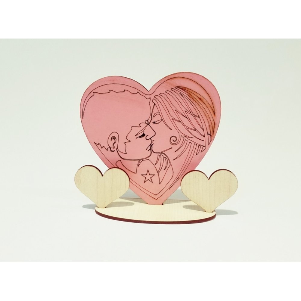 Toptan Sevgililer Günü Hediyeleri Ahşap Biblo