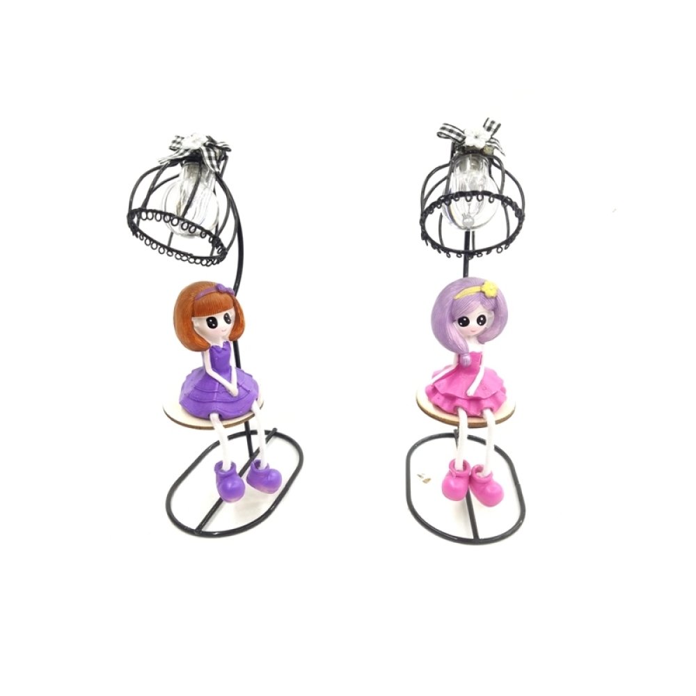 Toptan Sevimli Kız Biblo Masa Lambası