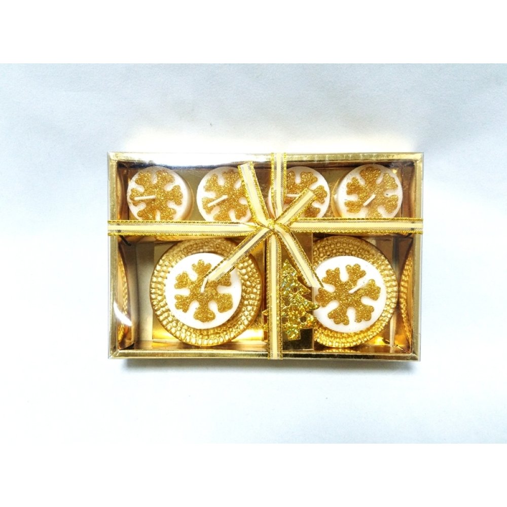 Toptan Simli Yılbaşı Mumları Mumlukları