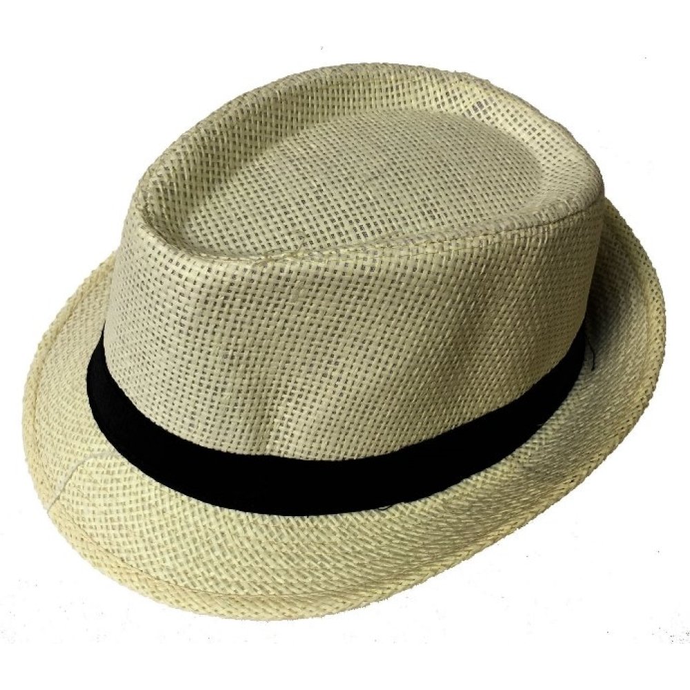 Toptan Siyah Kemerli Yazlık Hasır Erkek Fötr Şapka