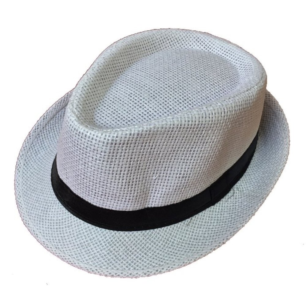 Toptan Siyah Kemerli Yazlık Hasır Erkek Fötr Şapka