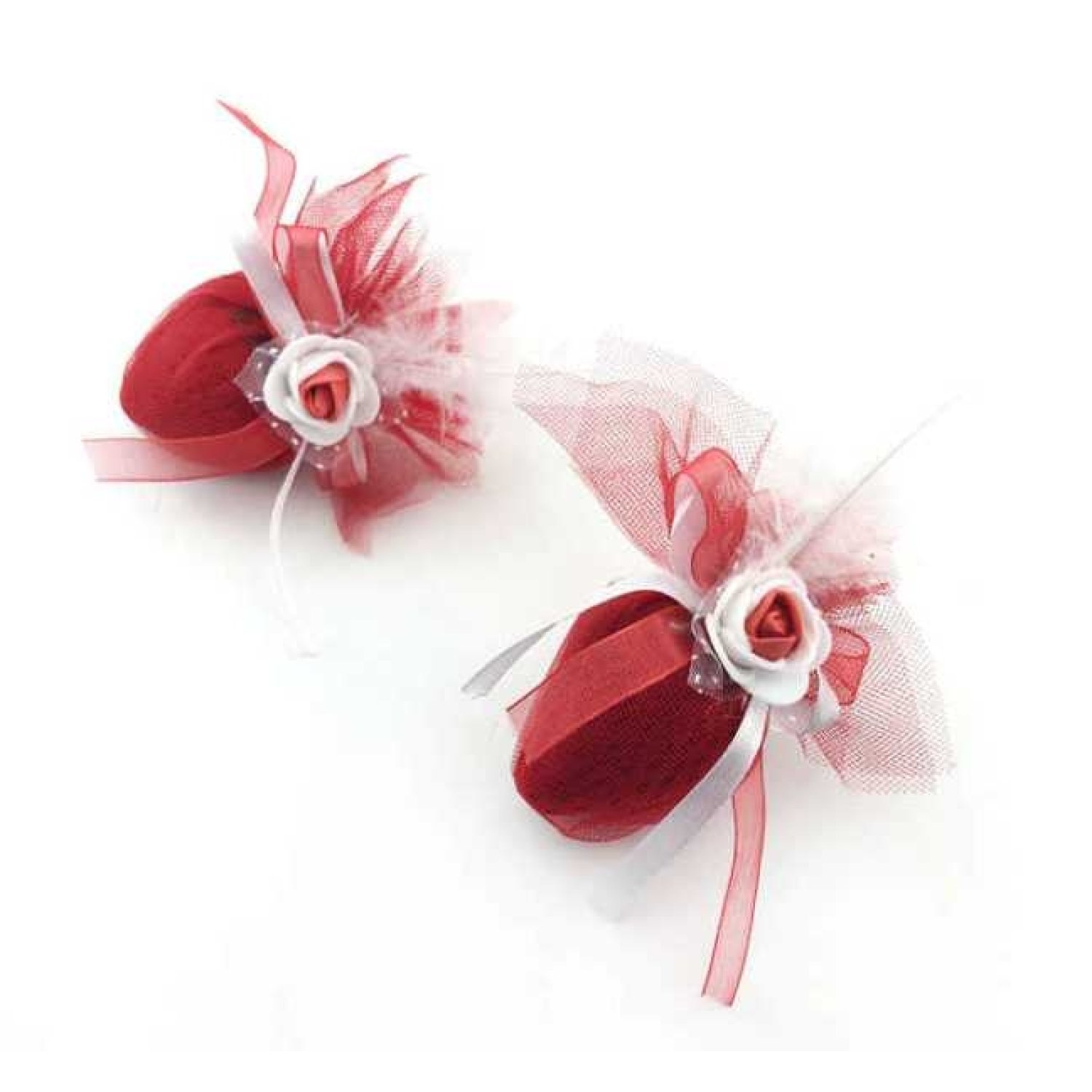 Toptan Süslenmiş İçi Kınalı Flok Çilek Kutu