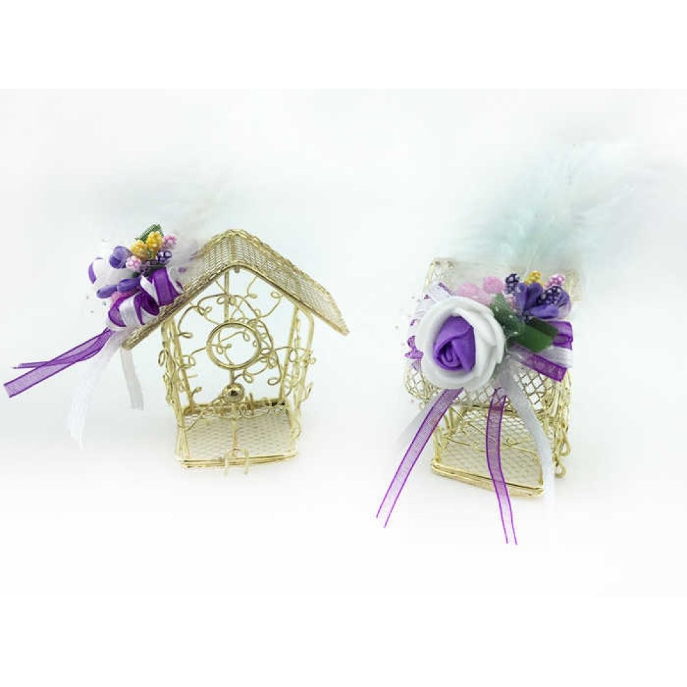 Toptan Süslenmiş Metal Nikah Şekeri 30 Adet