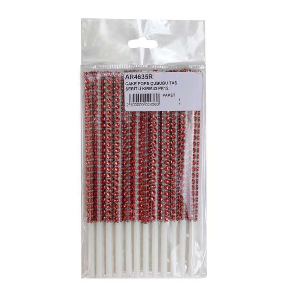 Toptan Taş Şeritli Cake Pops Çubukları