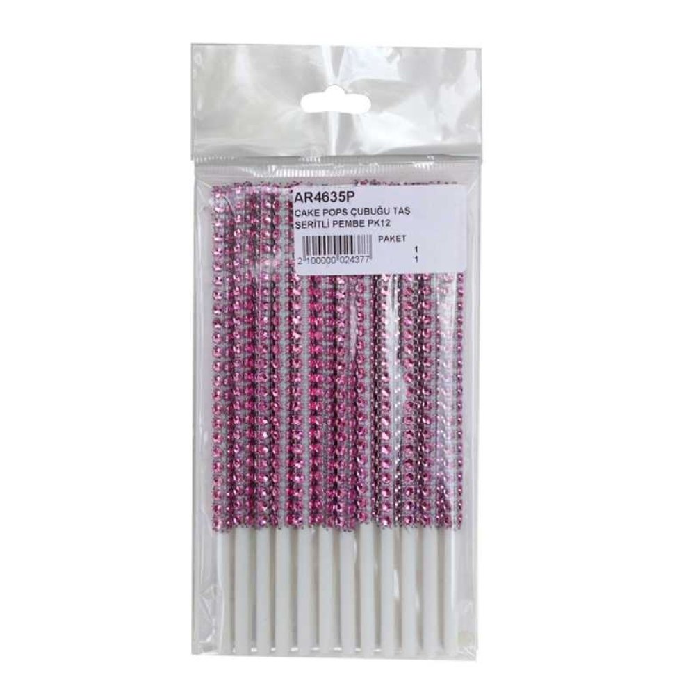 Toptan Taş Şeritli Cake Pops Çubukları