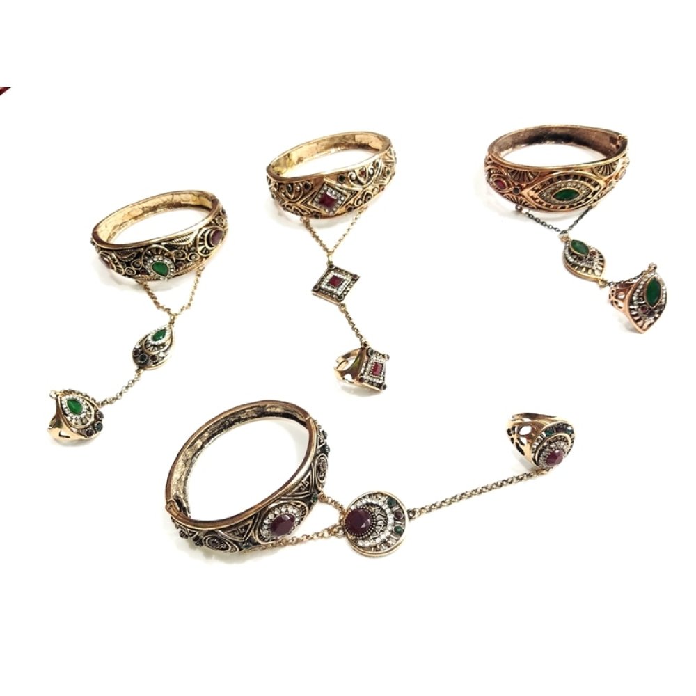 Toptan Taşlı Bijuteri Bronz Şahmaran