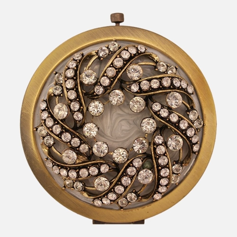 Toptan Taşlı Cep Aynası Hediyelik