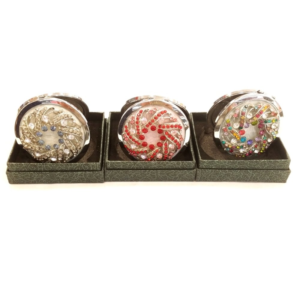 Toptan Taşlı Cep Aynası Hediyelik