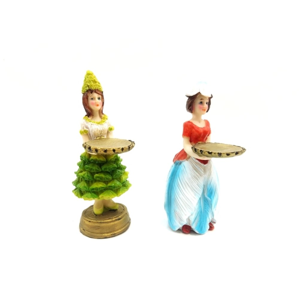 Toptan Tepsili Lokumcu Kız Biblo