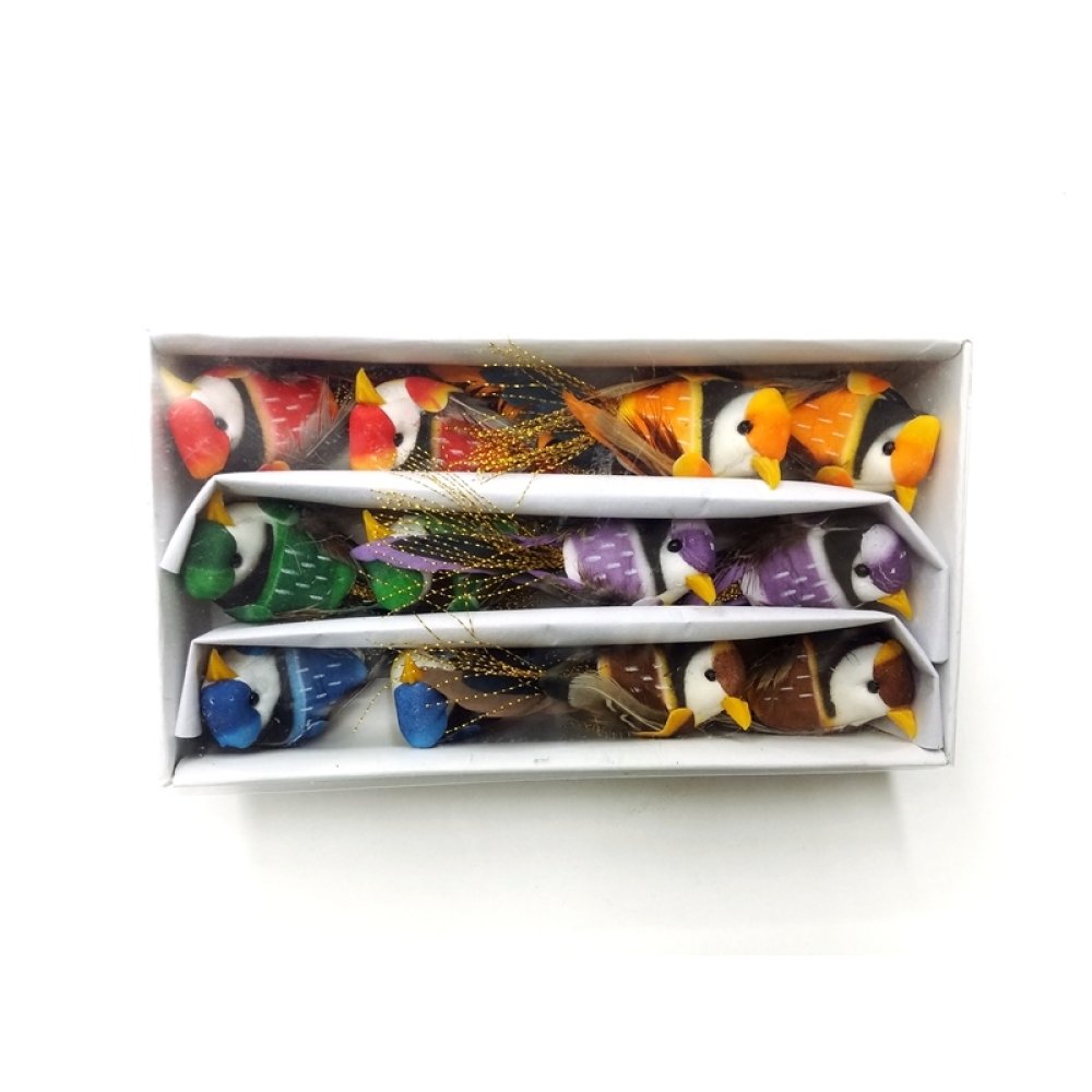 Toptan Tüylü Kuş Buzdolabı Süsü