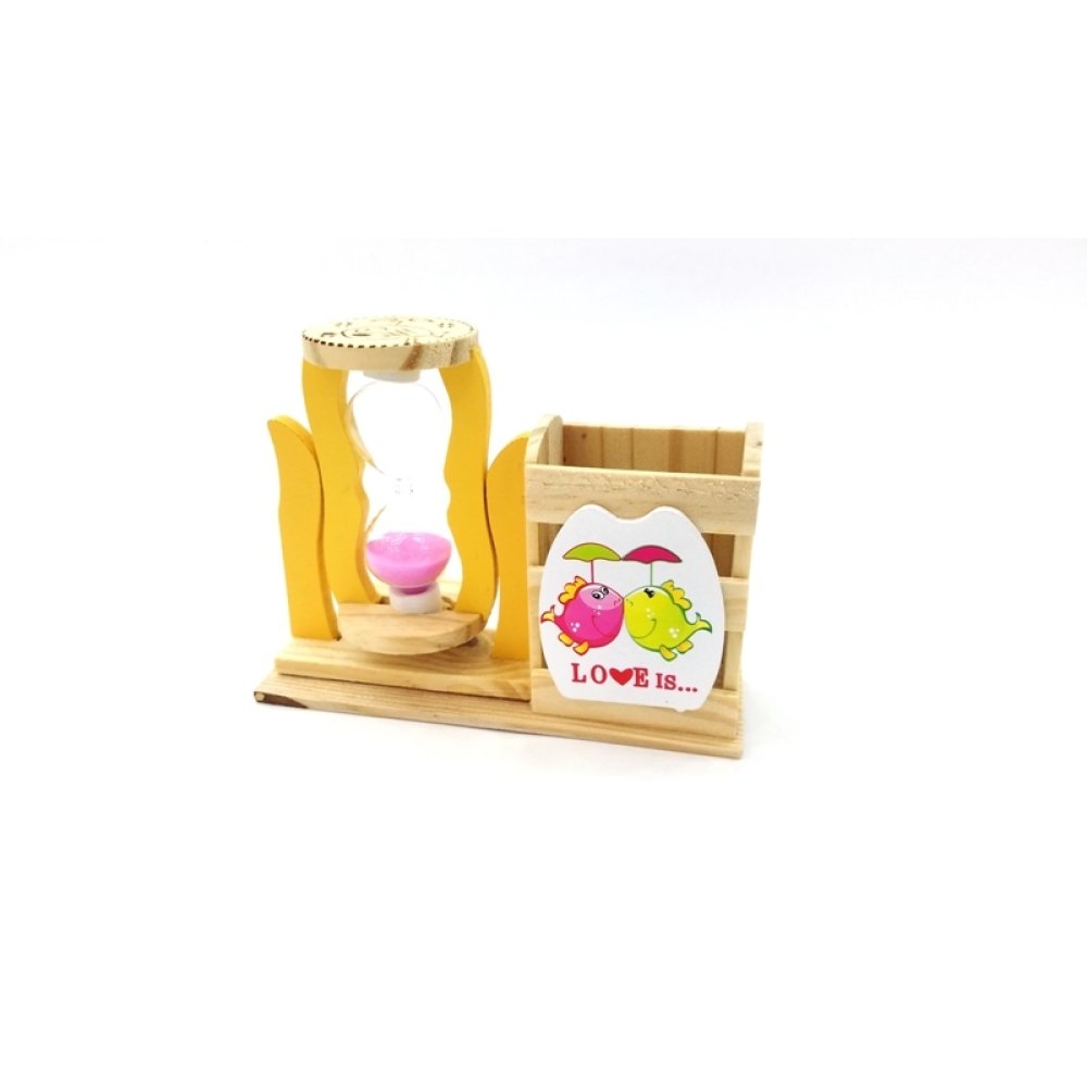 Toptan Ucuz Ahşap Kalemlik Kum Saati