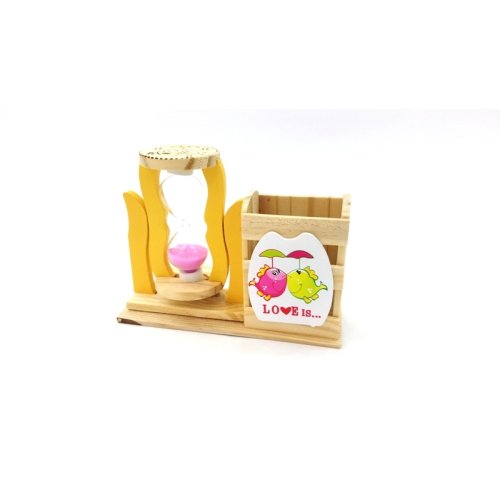 Toptan Ucuz Ahşap Kalemlik Kum Saati