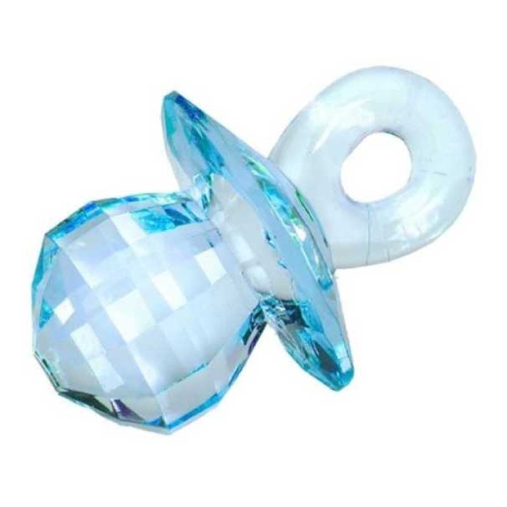 Toptan Ucuz Bebek Şekeri Malzemesi Büyük Boy Akrilik  Emzik 32 adet