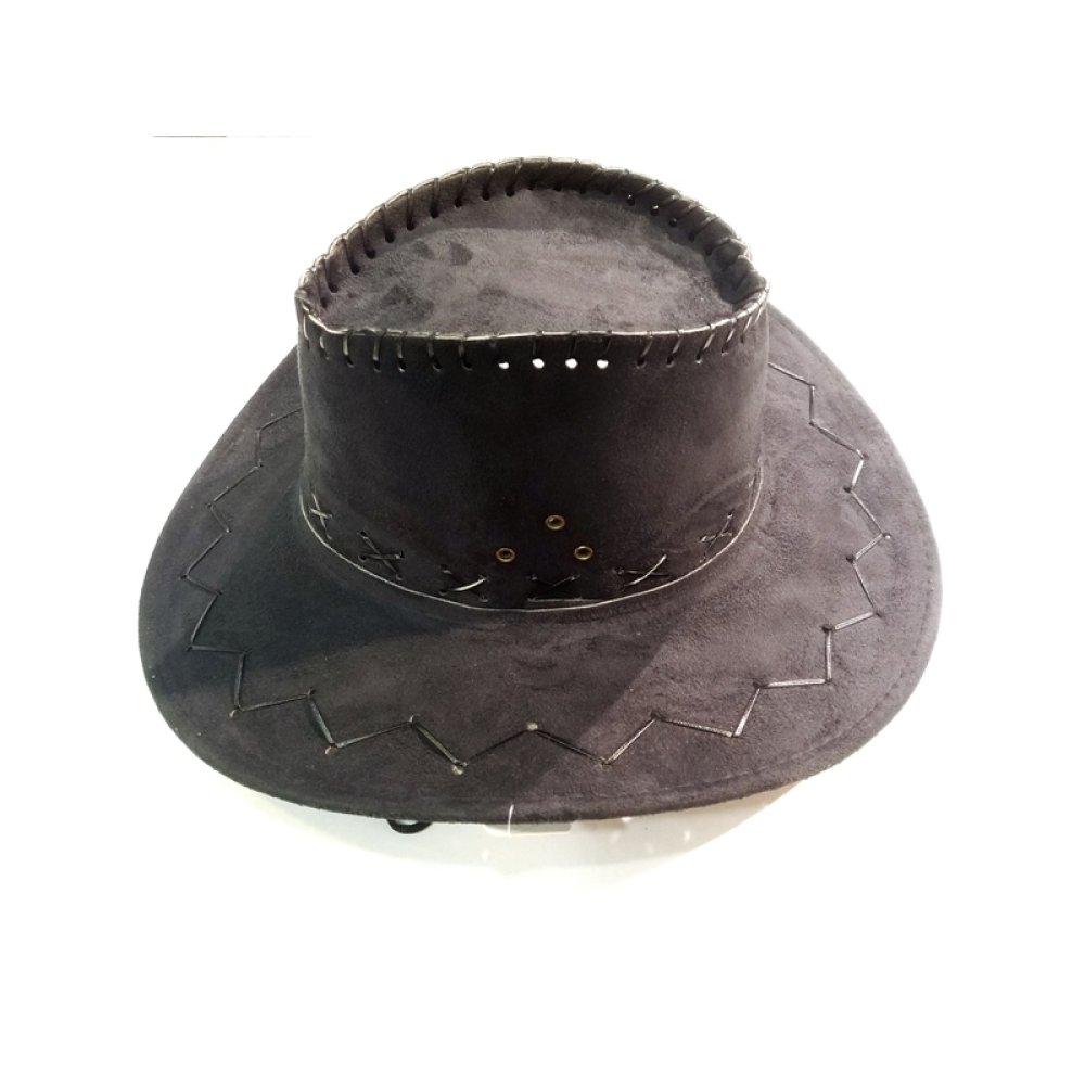 Toptan Ucuz İpli Süet Kovboy Şapkası Küçük Boy