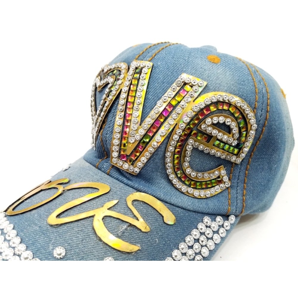 Toptan Ucuz Taşlı Kot Şapka