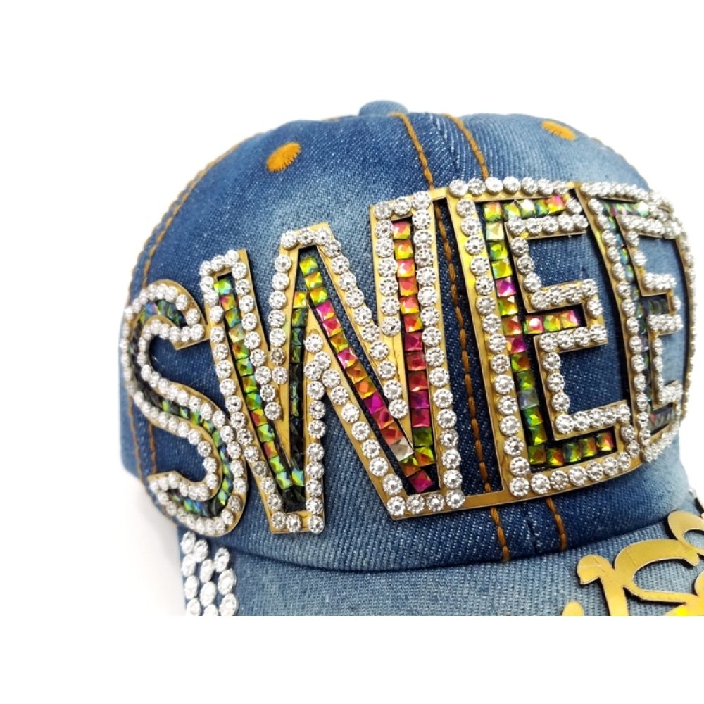 Toptan Ucuz Taşlı Kot Şapka