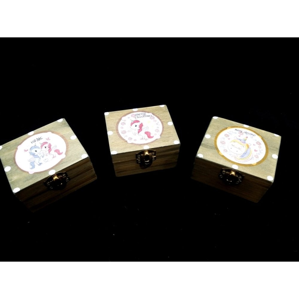 Toptan Unicorn Tasarım Çevirmeli Müzik Kutusu