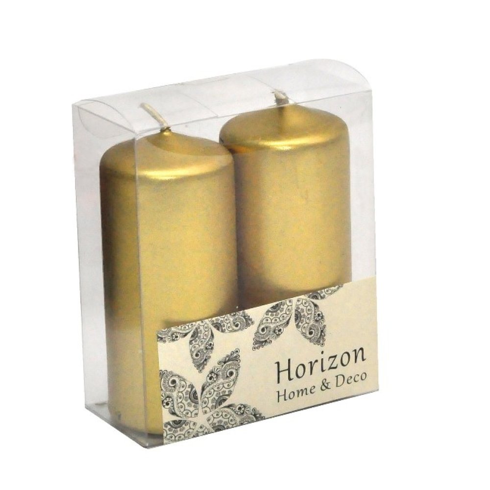 Toptan Varaklı Bar Mum 2 Adet