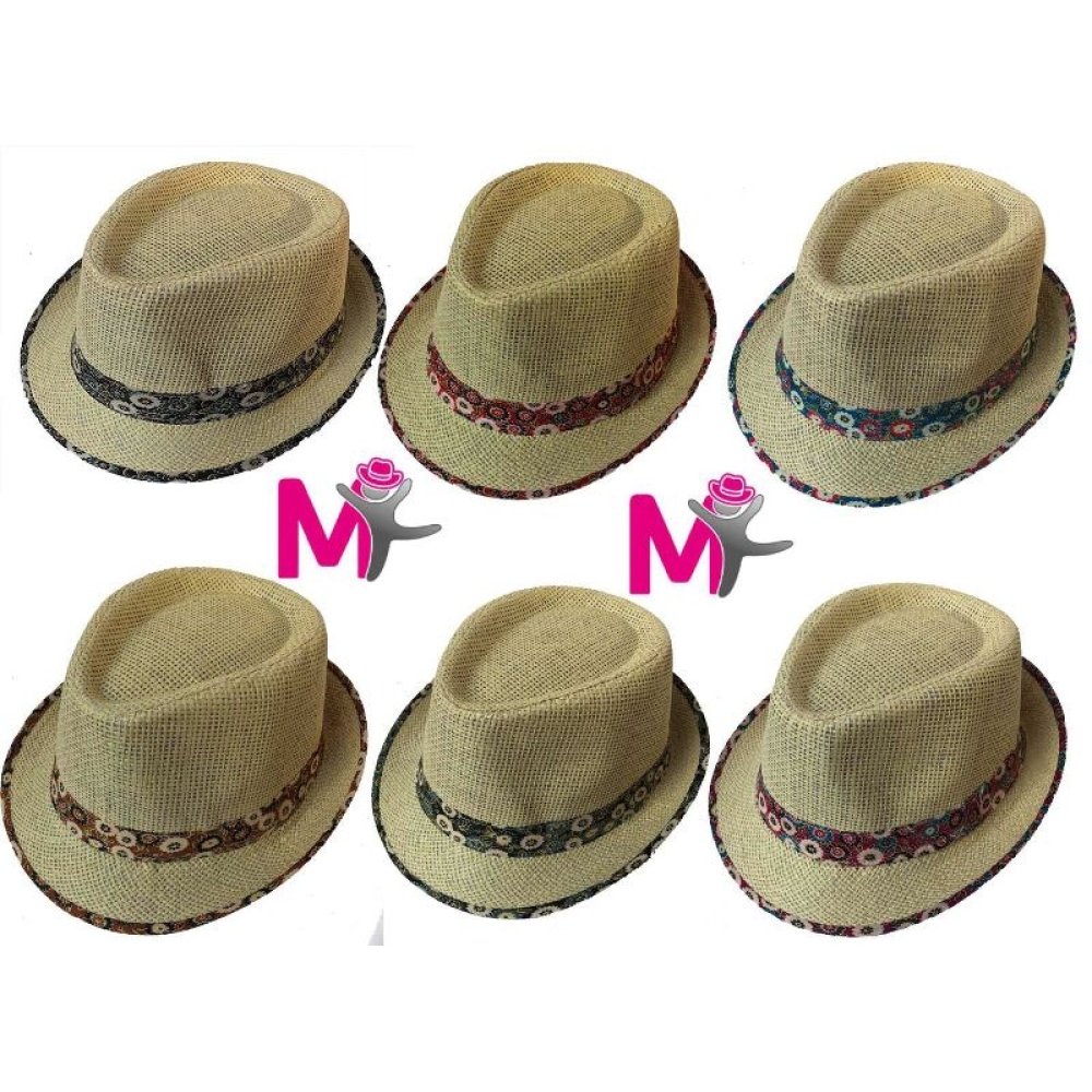 Toptan Yazlık Hasır Fötr Şapka Bay Bayan