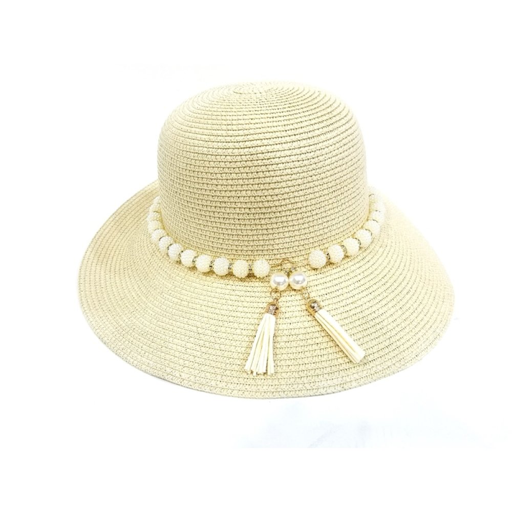 Toptan Yazlık İncili Bayan Şapka Modelleri