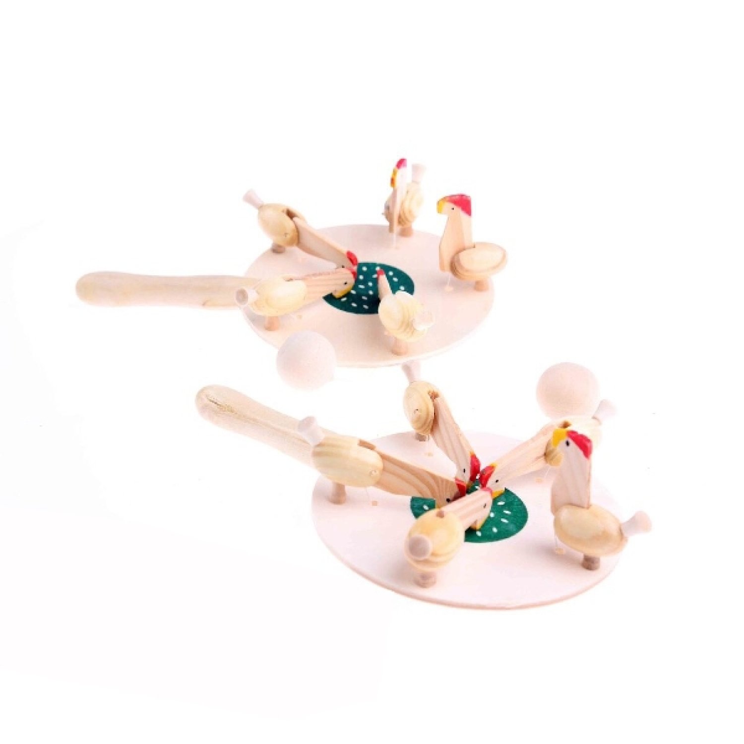 Toptan Yem Yiyen Tavuklar Ahşap Raket Oyuncak