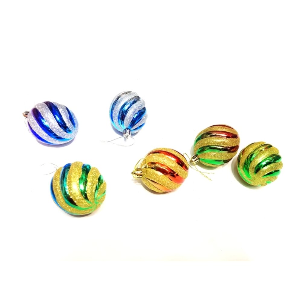 Toptan Yılbaşı Ağaç Süsleri 6 parça