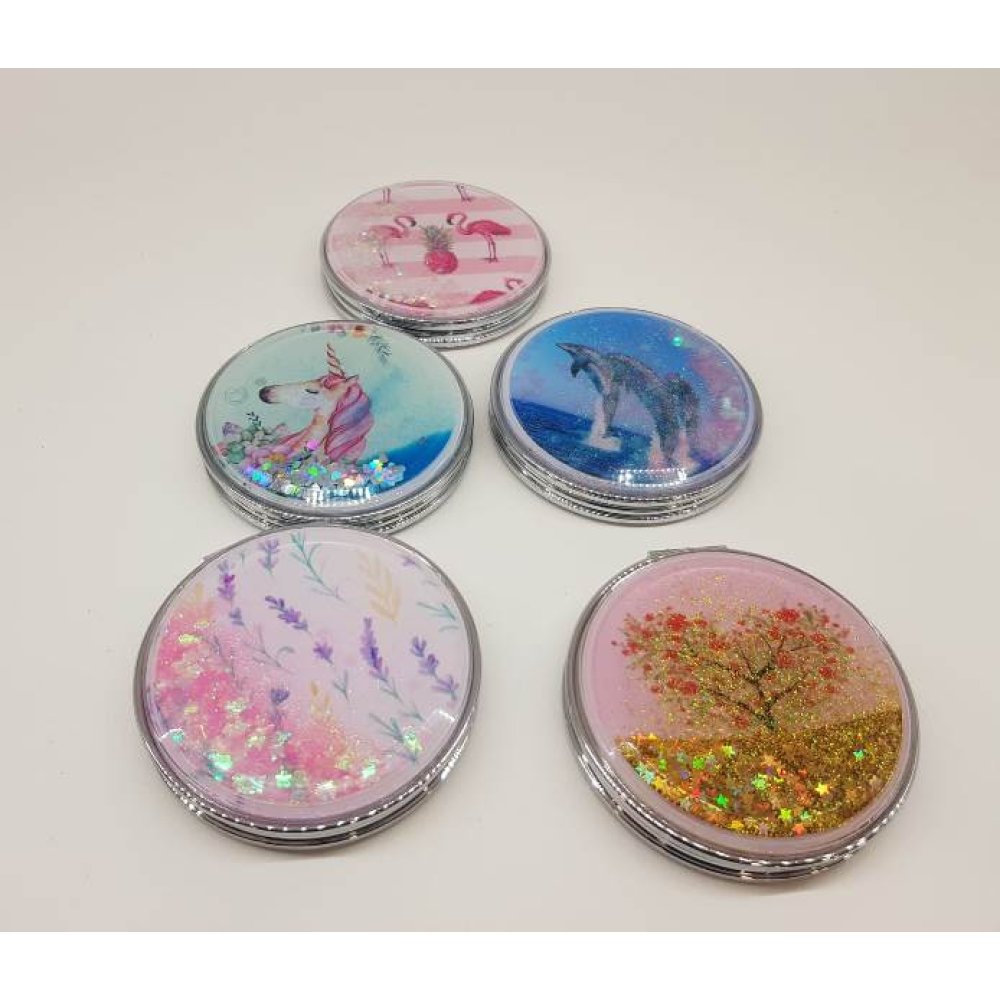 Toptan Yuvarlak Sulu Makyaj Aynası