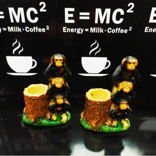 Üç Maymun Dekoratif Kalemlik