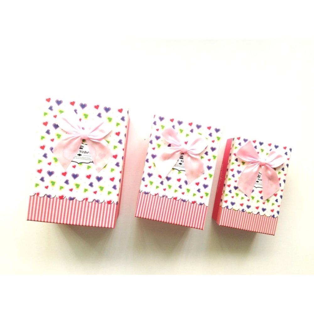 Ucuz İç İçe Geçmeli 3'lü Hediye Kutusu