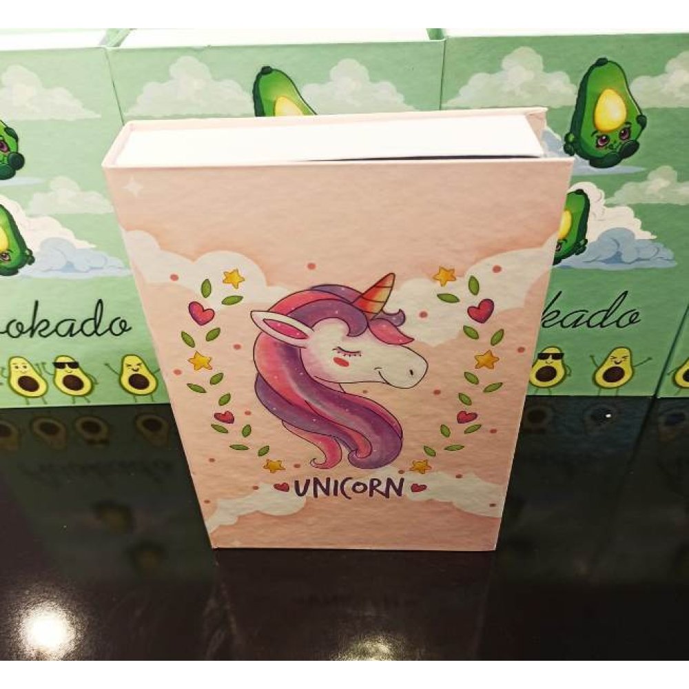Unicorn Kitap Şeklinde Hediye Kutusu