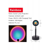 Projektör Gece Lambası Rainbow Işıklı Sunset Lamba 180 Derece Dönebilen