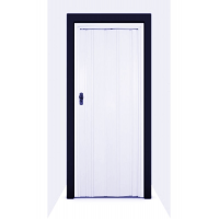 Beyaz Düz Renkli Akordeon Kapı 72x200cm
