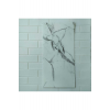 30x60cm Beyaz Mermer Desenli Kendinden Yapışkanlı Seramik Desen Banyo WC Kaplama PVC Duvar Paneli