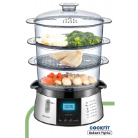 Cookfit Dijital Ekranlı 120 Dakika Zaman Ayarlı 10 Litre Dijital Buharlı Pişirici